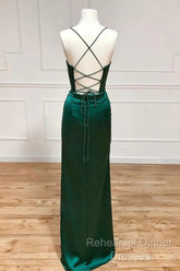 Sweetheart Neck Green Mermaid Long Semi Formal Prom Dresses